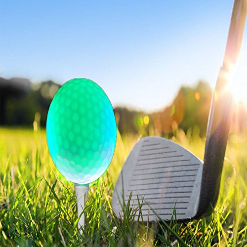 6 Piezas Bolas de Golf Luminoso LED de Iluminación de Golf para la Práctica Nocturna de Larga Distancia (Luz Verde)