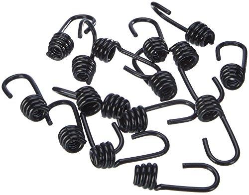 8 mm cuerda elástica colour negro 20 M + 20 ganchos de goma cuerda elástica cuerdas Spiral gancho