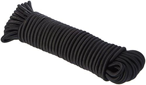 8 mm cuerda elástica colour negro 20 M + 20 ganchos de goma cuerda elástica cuerdas Spiral gancho