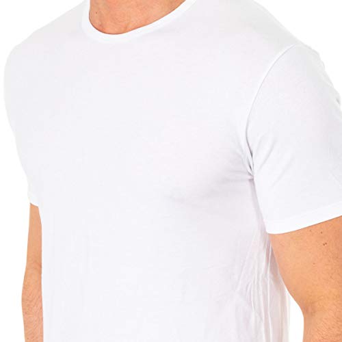 Abanderado ASA040W, Camiseta X-Temp con Manga corta para Hombre, Blanco, Large (Tamaño del fabricante:L/52)