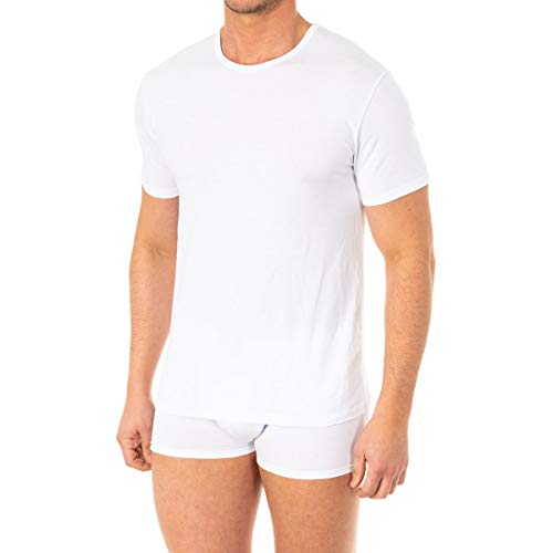 Abanderado ASA040W, Camiseta X-Temp con Manga corta para Hombre, Blanco, Large (Tamaño del fabricante:L/52)