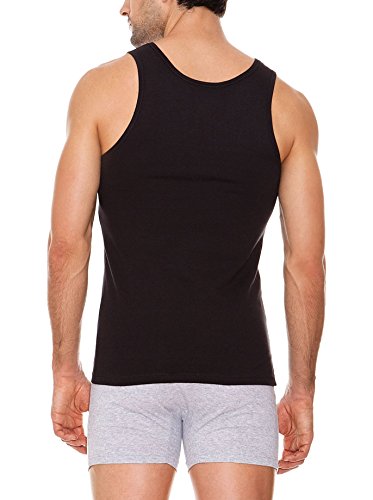 ABANDERADO - Camiseta Algodón Maxima Transpiración De Tirantes para hombre, color negro, talla 56/XL