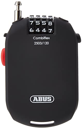 Abus Combiflex 2503 Antirrobo Disco Moto, Unisex, Negro, 120 cm