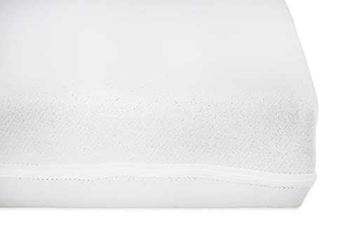 Acomoda Textil - Colchón para Cuna 120x60 cm, Colchón para Bebé con Doble Funda, Impermeable, Higiénico, Transpirable y Lavable.