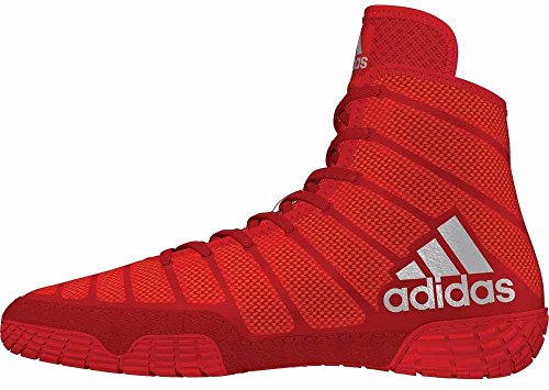 Adidas Adizero XIV-M - Zapatillas de lucha para hombre, Rojo (rojo, plateado (Red/Silver/Red)), 40.5 EU