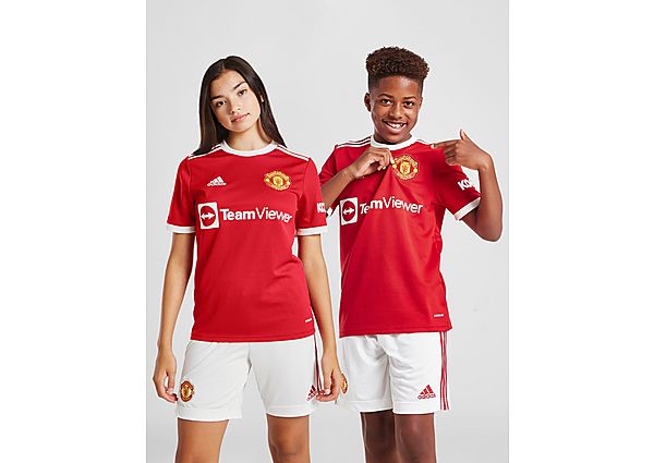 adidas camiseta Manchester United FC 2021/22 1. ª equipación júnior, Real Red