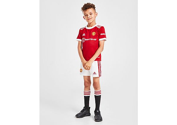 adidas conjunto Manchester United FC 2021/22 1. ª equipación infantil, Real Red