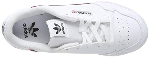 Adidas Continental 80 J, Zapatillas de Deporte, Blanco (Ftwbla/Escarl/Maruni 000), 37 1/3 EU