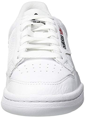 Adidas Continental 80, Zapatillas Hombre, Blanco (FTWR White/Scarlet/Collegiate Navy FTWR White/Scarlet/Collegiate Navy), 42 2/3 EU