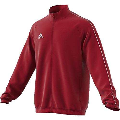 Adidas CORE18 PRE JKT Chaqueta de Deporte, Hombre, Rojo (Rojo/Blanco), L