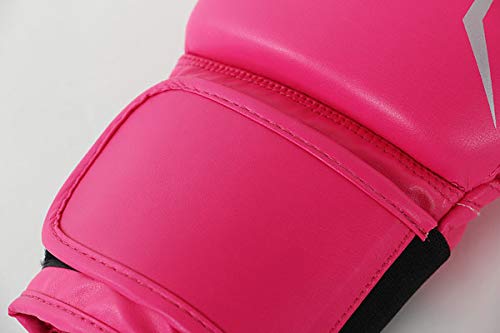 adidas Guantes de Boxeo Unisex Speed 50, Color Rosa y Plateado, 10 onzas; Adisbg50