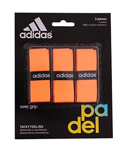 adidas Pádel OV - Set overgrip, Color Naranja, Talla única