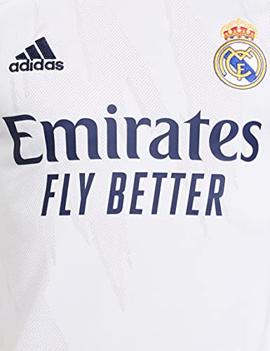 Adidas Real Madrid Temporada 2020/21 Camiseta Primera Equipación Oficial, Unisex, Blanco, XXL