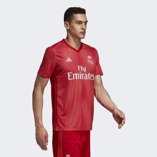 adidas Real Madrid Third – Camiseta de fútbol para Hombre, Color Real Coral, Vivid Red (Talla M)
