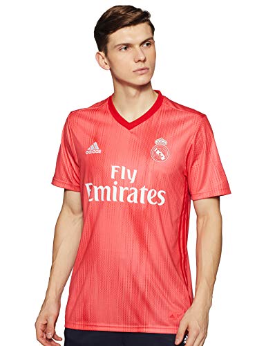 adidas Real Madrid Third – Camiseta de fútbol para Hombre, Color Real Coral, Vivid Red (Talla M)