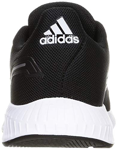 adidas Runfalcon 2.0, Road Running Shoe, Core Black/Cloud White/Silver Metallic, 37 1/3 EU