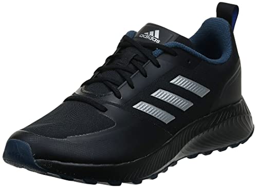 adidas Runfalcon 2.0 TR, Road Running Shoe Hombre, Core Black/Silver Metallic/Crew Navy, 42 2/3 EU