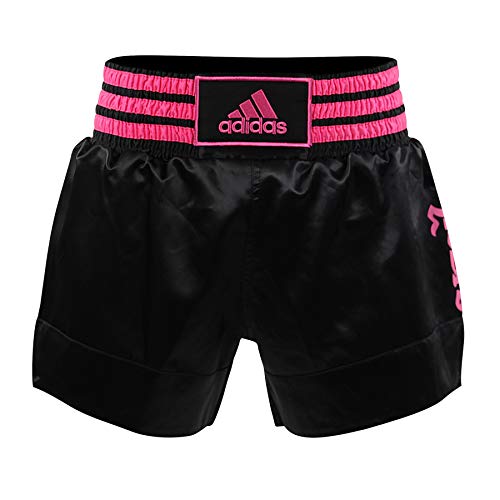 Adidas Shorts de boxeo tailandés - negro-rosado Medium