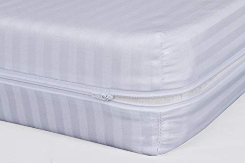ADP Home - Funda de colchón Cutí con Cremallera L, 150x200+30 cm (para Cama de 150 cm), Blanco