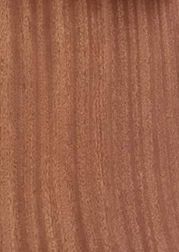Aibote Hojas de Restauración de Chapa de Madera de Palisandro de Sapeli Natural(Tamaño Total:26x250CM) para Estantes de Mesa de Vitrina de Altavoces Muebles de Cocina