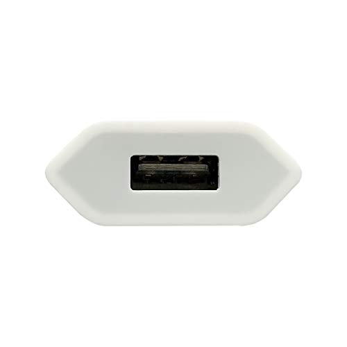 AISENS A110-0063 - Mini cargador USB (5V/1A) color blanco