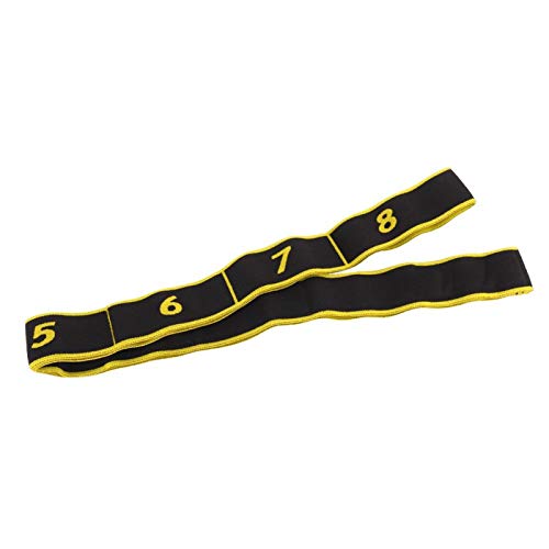 Akozon Fitness Banda elástica Bandas elásticas 90x4cm Cinturón de Resistencia Yoga Sling Accesorio de Ejercicio para Entrenamiento(Amarillo)
