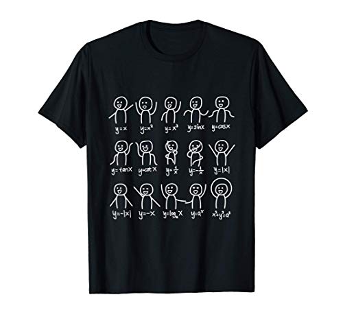 Álgebra Danza Gráfico Divertido Figura Ecuación Matemática Camiseta