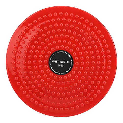 Alomejor Twist Board Cintura Twister Deportes de Interior Yoga Cintura Disco Retorcido Tablero de Equilibrio(Rojo)