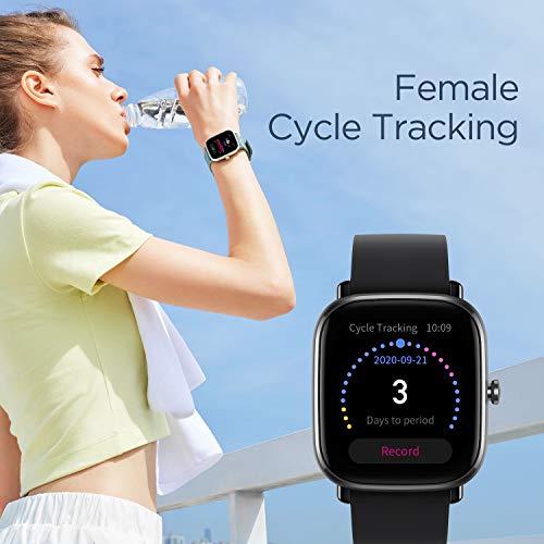 Amazfit GTS 2 Mini Reloj Inteligente Smartwatch Duración de Batería14 días 70 Modos Deportivos Medición del Nivel SpO2 Monitorización de Frecuencia Cardíaca, (Color Negro)