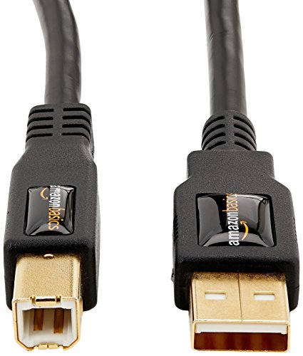 Amazon Basics - Cable USB 2.0 de tipo A a tipo B (4,8 m)