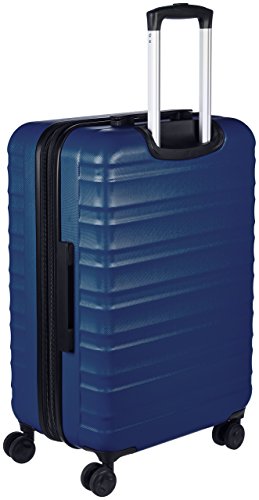 Amazon Basics - Maleta de viaje rígidaa giratoria - 68 cm, Azul marino