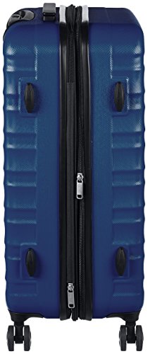 Amazon Basics - Maleta de viaje rígidaa giratoria - 68 cm, Azul marino