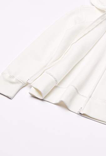 Amazon Essentials Fleece Zip-up Hoodie Fashion, Blanco, XS