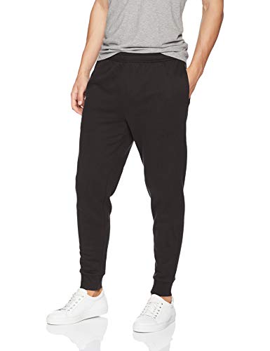 Amazon Essentials – Pantalón de chándal de forro polar para hombre, Negro (Black), US XL (EU XL - XXL)