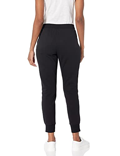 Amazon Essentials – Pantalón deportivo de felpa para mujer, Negro (black), Medium (EU M - L)