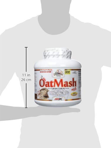AMIX - Suplemento Alimenticio - OatMash en Formato de 2 kilos - Gran Aporte Nutritivo y Saciante - Mejora el Rendimiento Deportivo - Sabor a Doble Chocolate