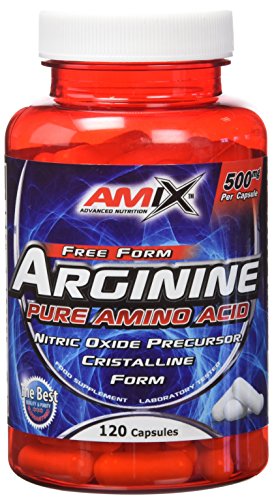 AMIX - Suplemento Deportivo - Arginina en Cápsulas 120 - Favorece la Recuperación Muscular - Ayuda a Reducir el Cansancio y la Fatiga - Aminoácidos Esenciales
