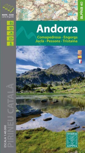 Andorra 1: 40.000: Comapedrosa - Engorgs - Juclà - Pessons - Tristaina 1:40.000 (ALPINA 40 - 1/40.000)