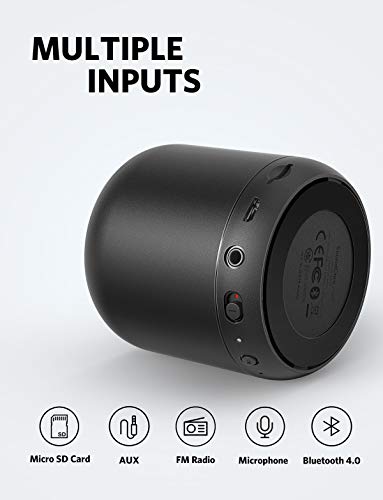 Anker SoundCore Mini, Altavoz Bluetooth portátil Compacto Recargable con 15 Horas de reproducción, Radio FM, Tarjetas Micro SD y Rango de conexión de 20 Metros (Reacondicionado)