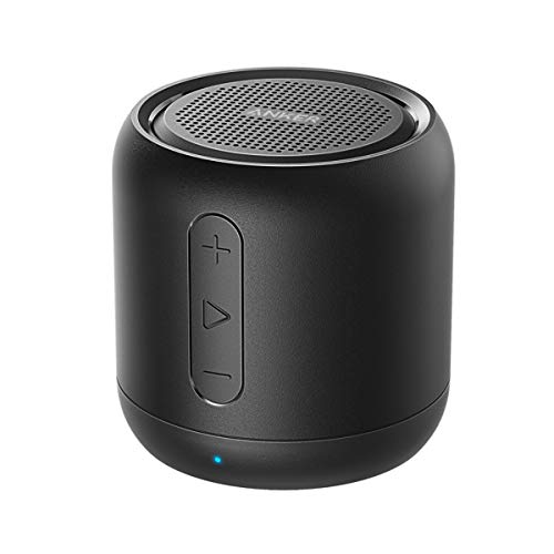 Anker SoundCore Mini, Altavoz Bluetooth portátil Compacto Recargable con 15 Horas de reproducción, Radio FM, Tarjetas Micro SD y Rango de conexión de 20 Metros (Reacondicionado)