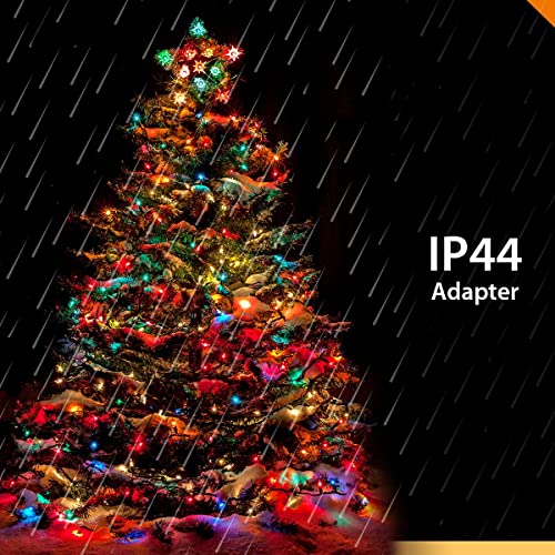 ANSIO® Luces Navidad Exterior 10m 100 LED Multicolor Luces árbol Navidad Interior Guirnalda Luces Perfectas para Decorar la Fiesta de Boda, el Jardín, la Ventana, Halloween | Cable Verde