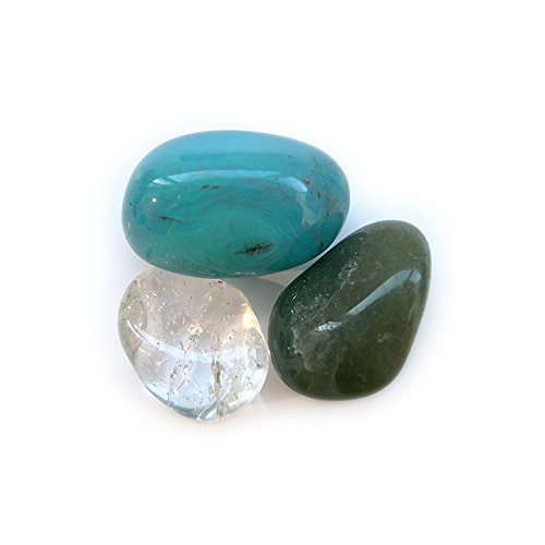 Antya Boutique - Bolsa de la felicidad, 3 minerales, cristal de roca calcedonia y aventurina