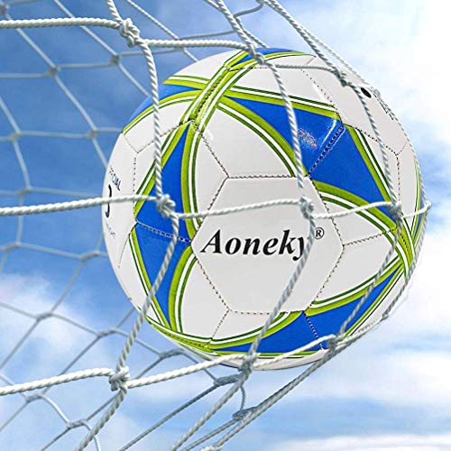 Aoneky Red para Portería de Fútbol - 7.3M×2.4M 2.5mm, Red Portátil de Reemplazo para 11 Personas, Red Deportiva para Práctica Entrenamiento de Fútbol, Sin Marco