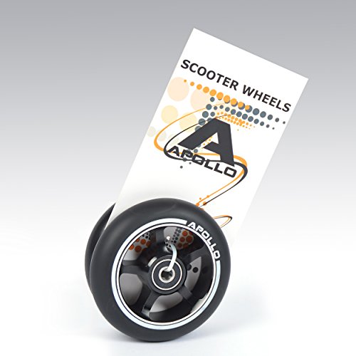 Apollo Ruedas Stunt Scooter - Dos Ruedas Profesionales de 100mm con núcleo de Aluminio - 2X rodamientos de Bolas ABEC 9, Rueda para Patinete Ruedas de Recambio adecuadas para Stunt