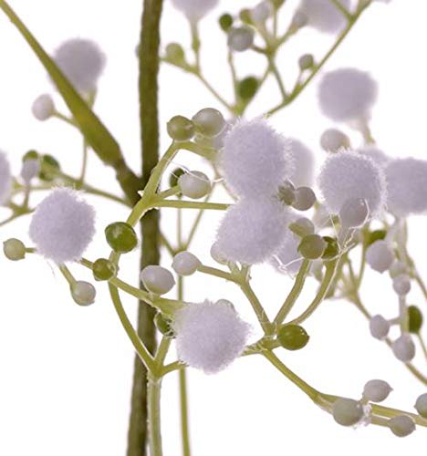 artplants.de Gypsophila paniculata Artificial Asana, Blanco, 65cm - Velo de Novia - Gisófila Decorativa