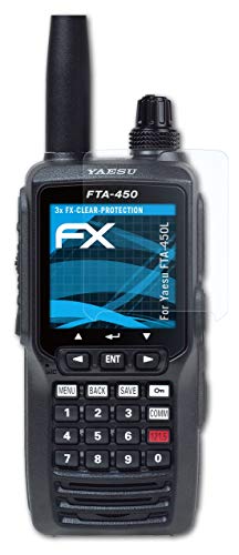 atFoliX Lámina Protectora de Pantalla Compatible con Yaesu FTA-450L Película Protectora, Ultra Transparente FX Lámina Protectora (3X)