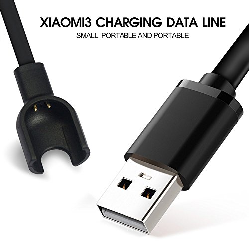 Awinner Cable cargador USB de repuesto para Xiaomi Mi Band 3 Miband 3nd (no apto para Mi Band 2)