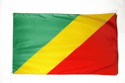 AZ FLAG Bandera de la REPÚBLICA del Congo 150x90cm - Bandera CONGOLEÑO 90 x 150 cm