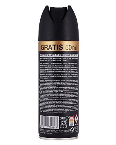 Babaria Body Spray Corporal para Hombre - 200 ml