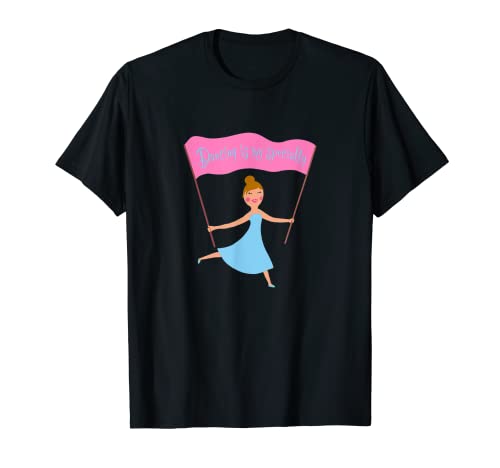 Bailarina Chica Calentar Deporte Ballet Camiseta